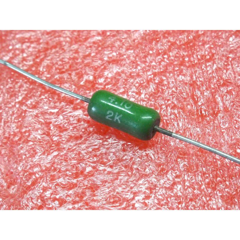 Lot de 5: résistance bobinée vitrifiée axiale 2K-ohm 2000R ~ RB59 5% 10x4mm 3-watt , sfernice (4A1)