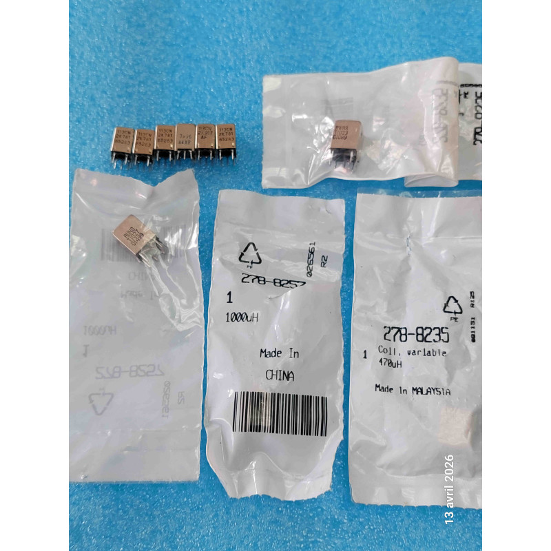 Lot de 11 Pot TOKO Selfs Transfo Différentes Réf et valeurs 113CN RUNS etc ( Q5B )