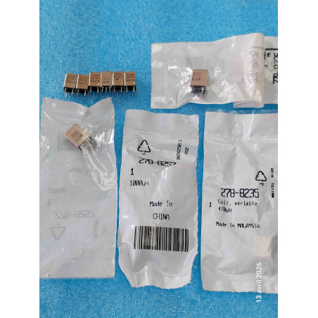 Lot de 11 Pot TOKO Selfs Transfo Différentes Réf et valeurs 113CN RUNS etc ( Q5B )