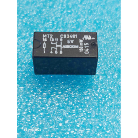Relais Axicom MT2 C93401 bobine 5V  8 pins Relay MT2-C93401   ( CELAR 48A )
