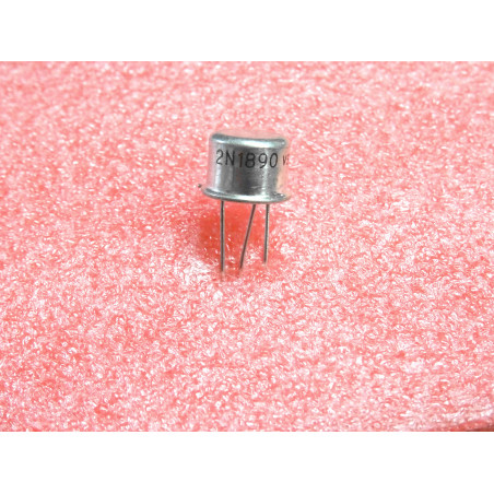 Lot de 2: transistor 2N 1890 ~ 2N1890 low power Si NPN ~ Uce0 60Vdc , Ic 500mA 0.5A