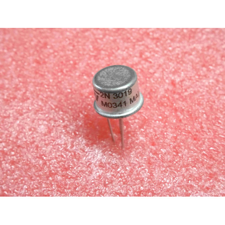 Lot de 2: transistor 2N 3019 ~ 2N3019 Si planar epitaxial NPN high frequency amplifier ~ Uce0 80V , Ic 1A ~ ST