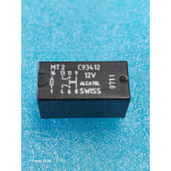 MT2 C93412 12VDC ALCATEL SWISS RELAY Relais MT2-C93412 12Vcc 8 Pins  ( CELAR 48B )