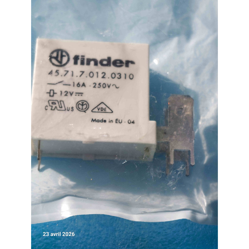 45.71.7.012.0310 12Vdc FINDER RELAY Relais 457170120310 12Vdc 16A 250Vac 6 Pins  ( TIRO 11 )