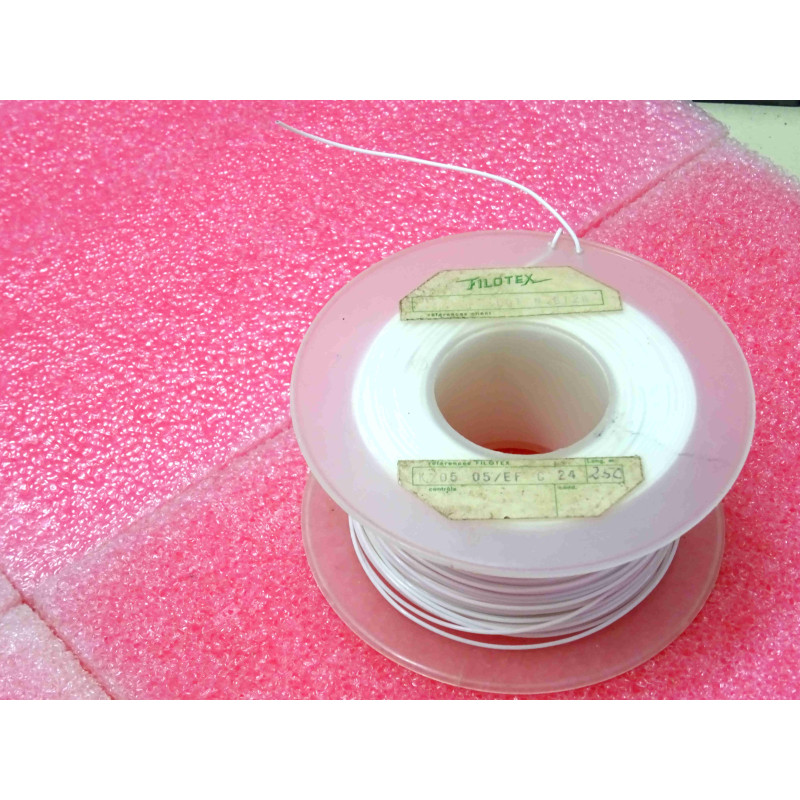 bobine de 150m de fil filotex KZ05-05/EF G 24 blanc (N5A)
