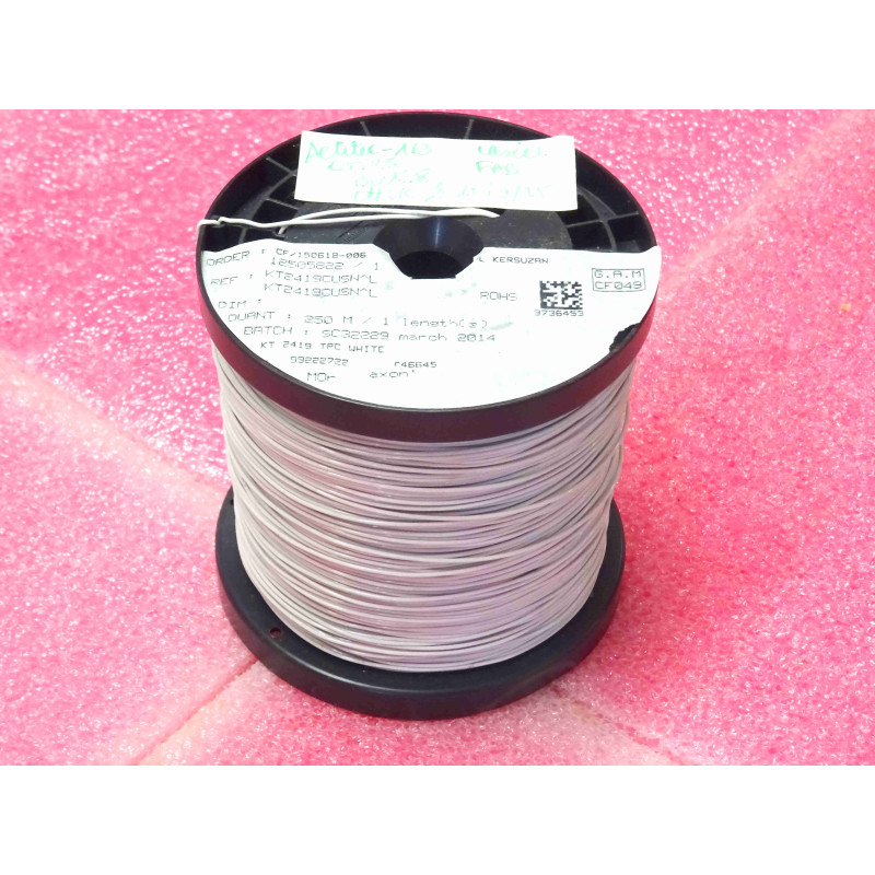 bobine de 250m de fil axon KT2419TPC KT2419CUSN^L blanc (N5A)