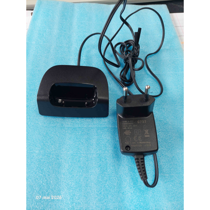 Chargeur Gigaset Charger S2382 ~ S30852-S2382-R10x ~ avec son alimentation 5Vdc 400mA C39280-Z4-C733