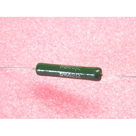 Lot de 3: résistance bobinée vitrifiée sfernice RB60 62R 62-ohm 5% RWM 8-watt 34x6mm (N11B)
