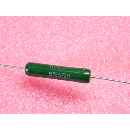 Lot de 3: résistance bobinée vitrifiée sfernice RB60 6R8 6.8-ohm 5% RWM 8-watt 34x6mm (N11B)