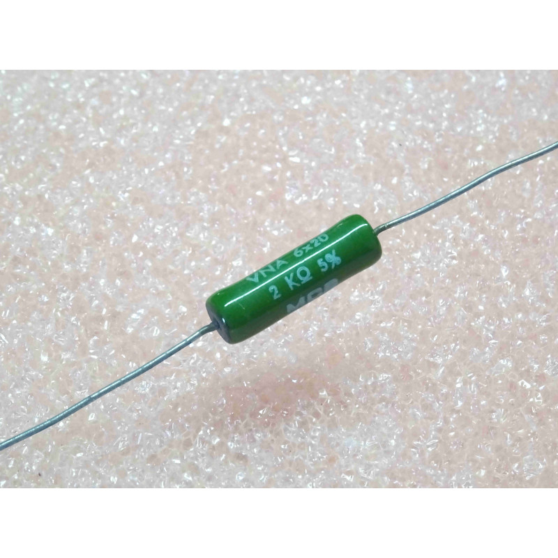 Lot de 3: résistance bobinée vitrifiée MCB RB61 2KR 2K-ohm 5% VNA 5-watt 20x6mm (4A4)