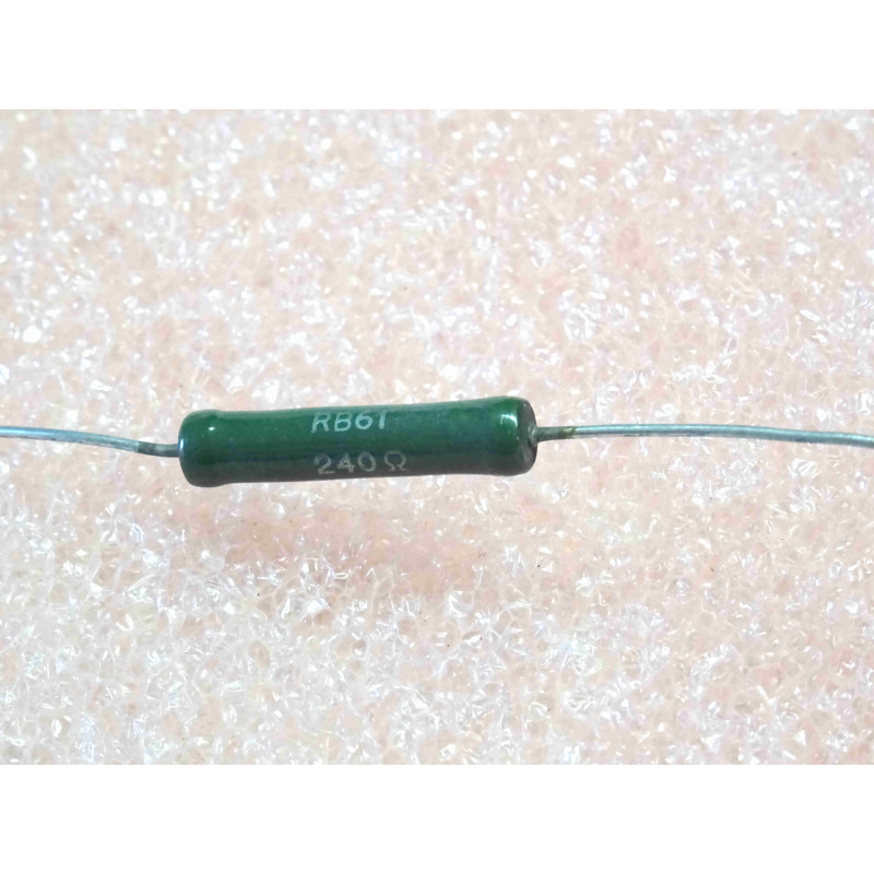 Lot de 3: résistance bobinée vitrifiée sfernice RB61 240R 240-ohm 5% RWM 5-watt 22x4mm (N11A)