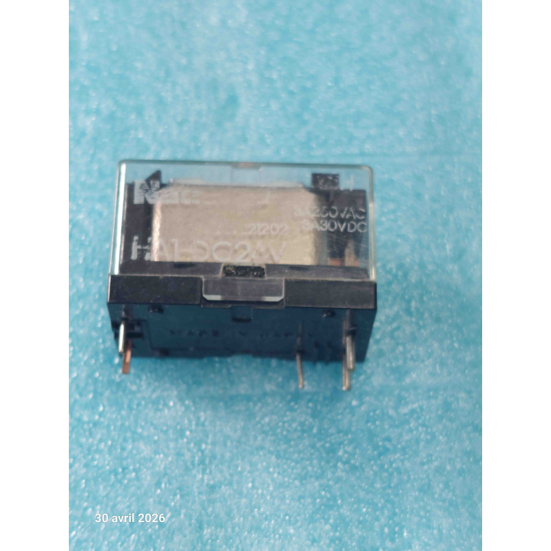 Relais 24Vdc National HA1-DC24V 3A - 250V  5 pinsHA1-24V Made in Japan ( TIRO11 )