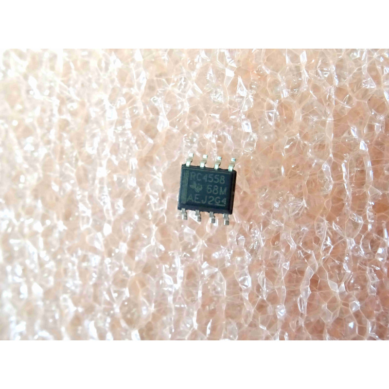 ci cms RC 4558 ~ ic smd RC4558 ~ dual general-purpose operational amplifier ~ SO-8 , TI (4B5)
