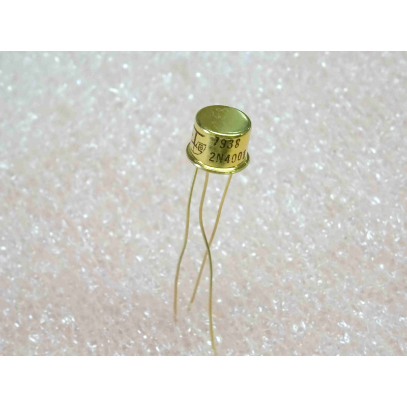 Transistor TESLA 2N4001 pattes dorées 5961.14.286.4344 homologué militaire