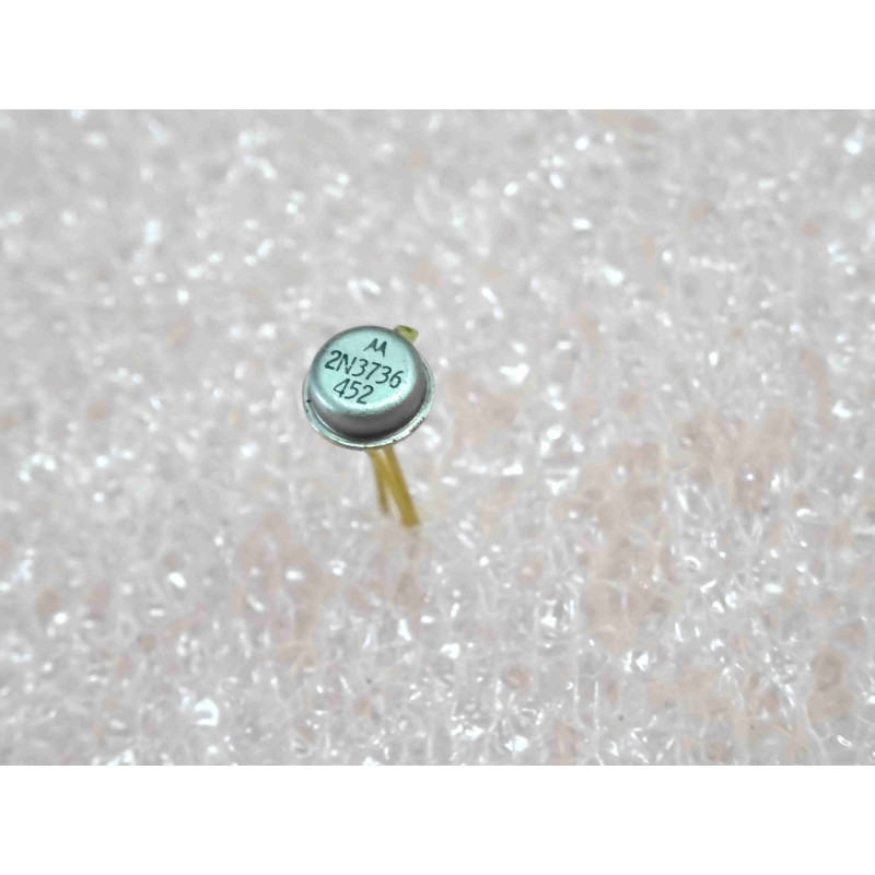 Lot de 2: small signal transistor 2N 3736 ~ 2N3736 Si NPN ~ Uce0 30V , Toff 60ns , 500mW @ 25°C ~ boîtier TO-46 , motorola