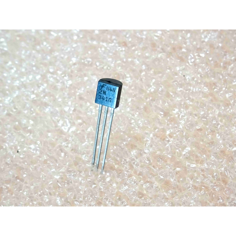 Lot de 2: transistor 2N 3416 ~ 2N3416 NPN general purpose amplifiers and switches ~ Uce0 50V , Ic 500mA ~ TO-92 , fairchild