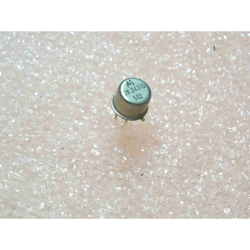 Lot de 3: transistor 2N 3439 S ~ 2N3439S NPN Si (alternatives BUY60 2N3439) ~ Ucb 450V , Uce 350V , Ic 1A ~ TO-39 , motorola