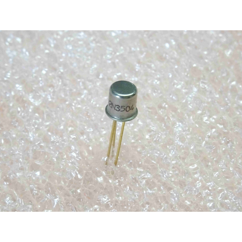 Lot de 2: transistor 2N 3504 ~ 2N3504 Si PNP ~ Uce0 -45V , Ucb0 -45V , Ueb0 -5V ~ boîtier TO-18 , SGS-Ates
