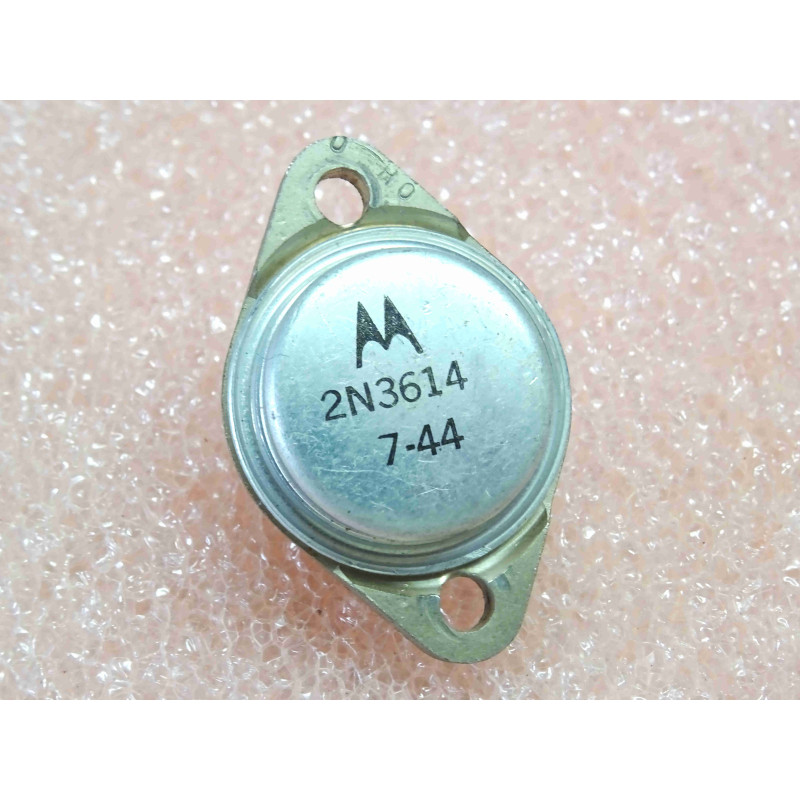 transistor 2N 3614 ~ 2N3614 Ge PNP power BJT ~ Uce 45V , Ucb 60V , Ic 7A , 85W ~ boîtier TO-3 , motorola