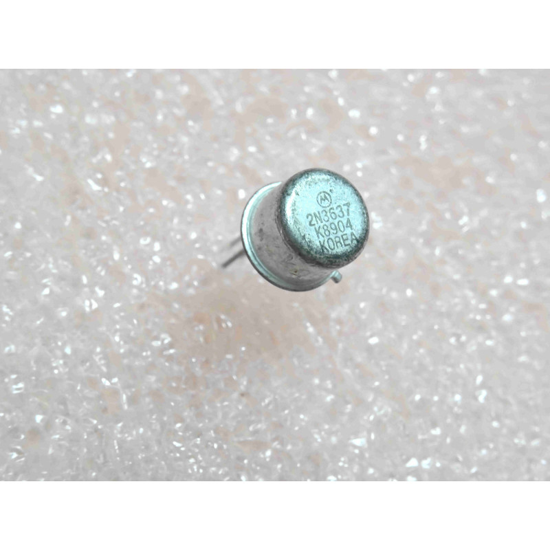 Lot de 2: transistor 2N 3637 ~ 2N3637 , PNP ~ Uce0 175V , Ic 1A , Ton 400ns & Toff 600ns @ 50mA ~ boîtier TO-39 , motorola