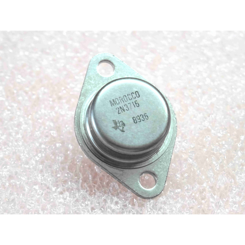 transistor 2N 3716 ~ 2N3716 Si power NPN ~ Ic 10A , Uce0 80V , 150W ~ boîtier TO-3 , Texas Instruments