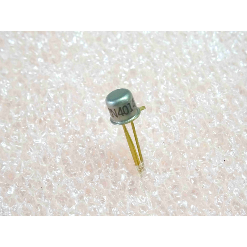 Lot de 3: transistor 2N 4014 ~ 2N4014 Si NPN ~ high-voltage, high current switch ~ Uce0 50V, Ic 1A, Ton 35ns, Toff 60ns ~ TO-18