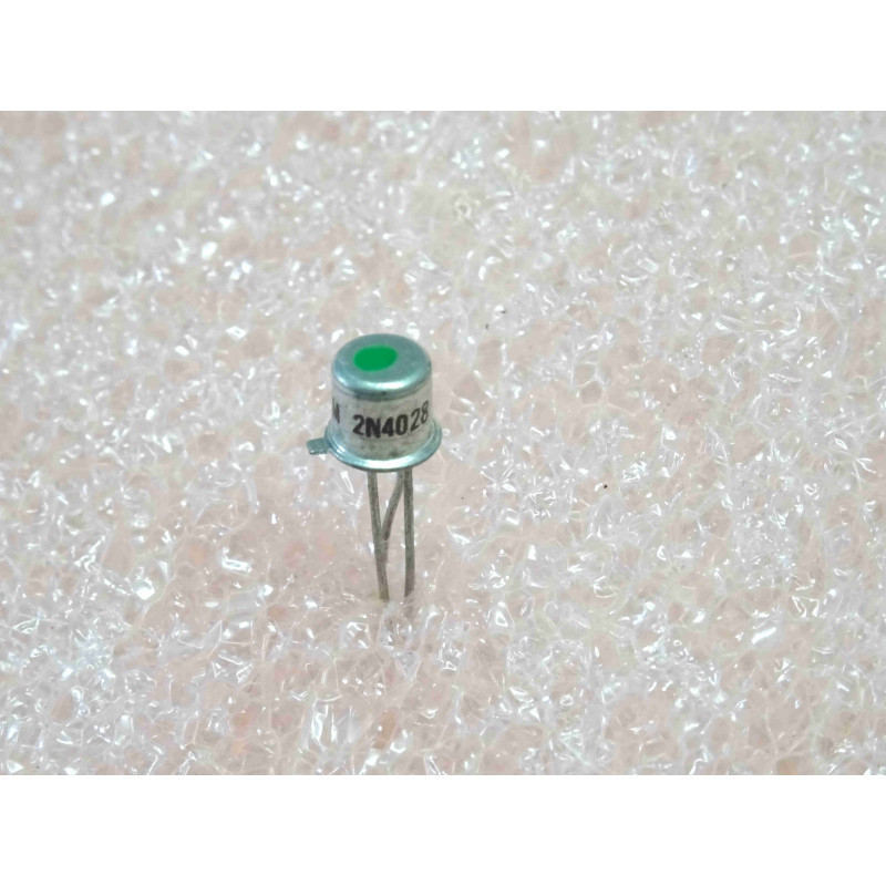 Lot de 2: transistor 2N 4028 ~ 2N4028 bipolar PNP ~ Uce0 60V , Ic 1A , fT 150MHz , 0.5W ~ boîtier TO-18