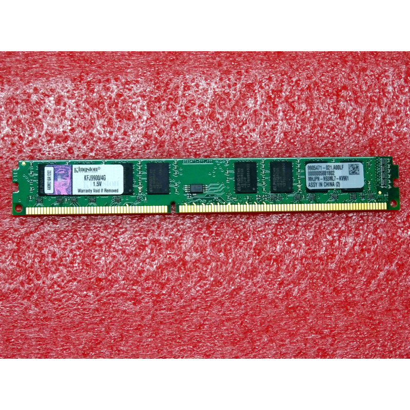 barette de 4Go de RAM DDR3 Kingston KFJ9900/4G 9905471-021.A00LF 4Gb 1333MT/s PC3 non-ECC unbuffered 2Rx8 1.5V 240-pin DIMM CL9