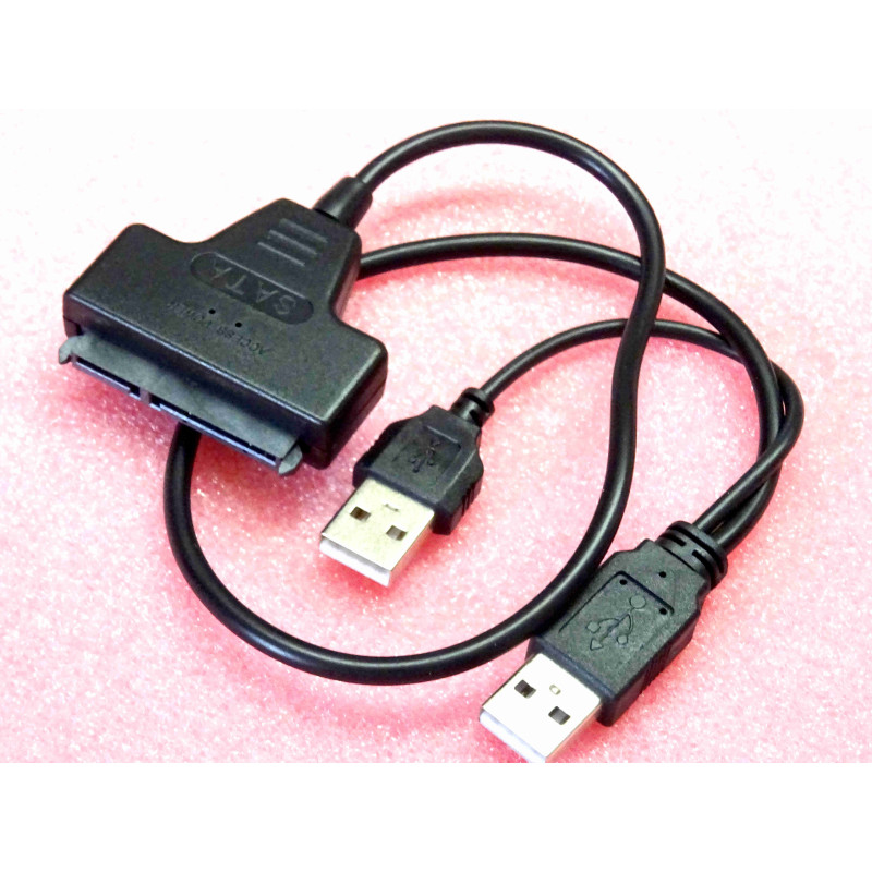dexlan adaptateur USB 2.0 vers SATA 2.5inches SDD/HDD ~ auto alimenté par USB (L7B)