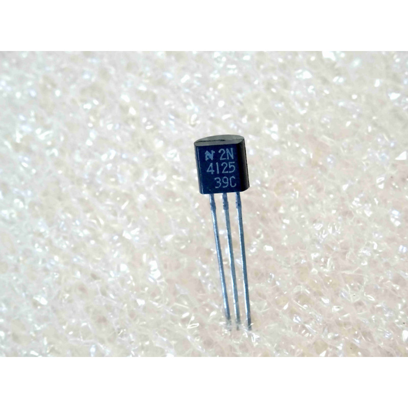 Lot de 5: transistor 2N 4125 ~ 2N4125 Si PNP general purpose amplifier ~ Uce0 30V , Ic max 200mA 0.2A, Pd 625mW ~ boîtier TO-92