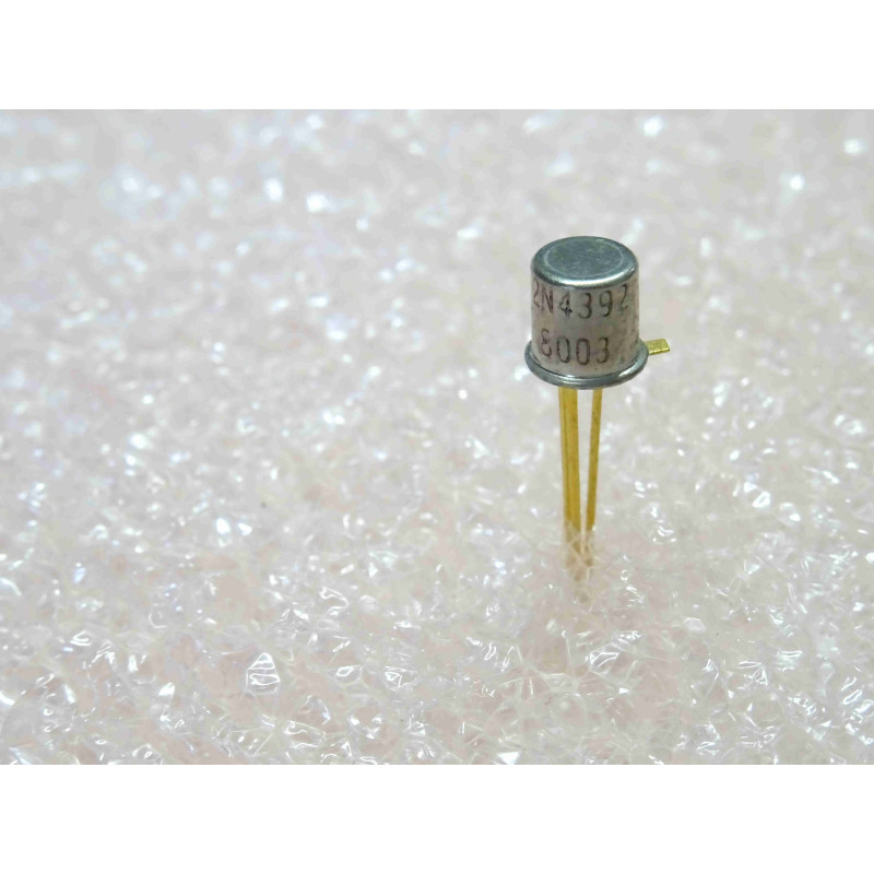 Lot de 2: transistor 2N 4392 ~ 2N4392 N-channel JFET for commutation (meilleure dissipation que PN4392) ~ TO-18 , pattes dorées