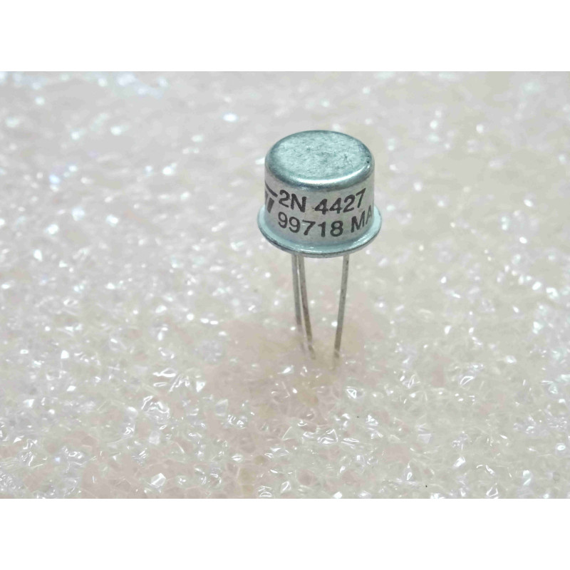 Lot de 2: transistor 2N 4427 ~ 2N4427 power Si NPN for VHF class A, B or C amplifier and oscillator applications ~ boîtier TO39