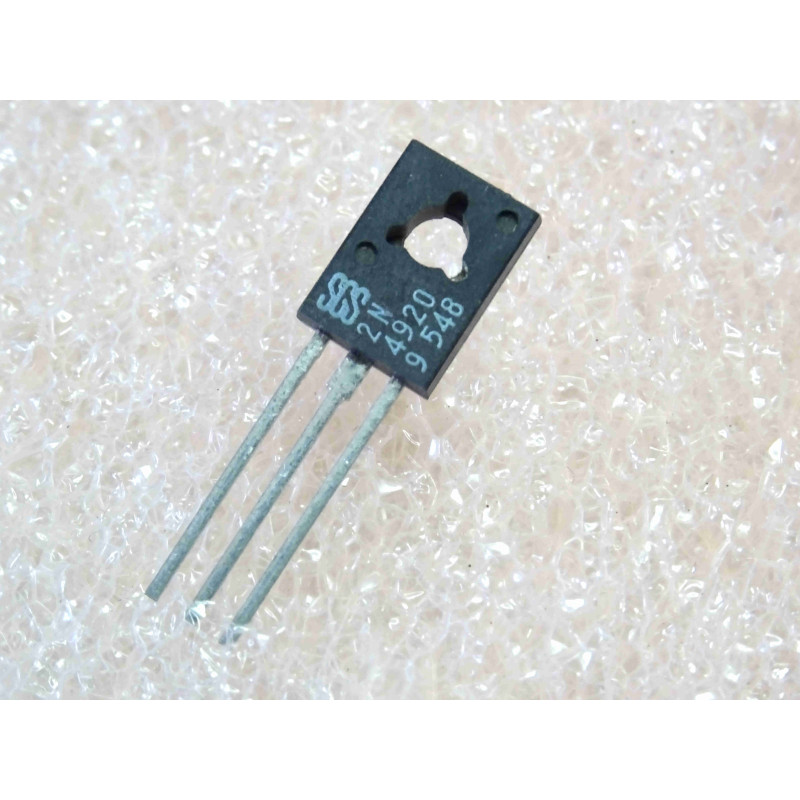 Lot de 3: transistor 2N 4920 ~ 2N4920 Si PNP medium-power (complement NPN 2N4923) Uce0 80V, Ic 1A, Pd@25°C 30W, fT 3MHz TO225AA