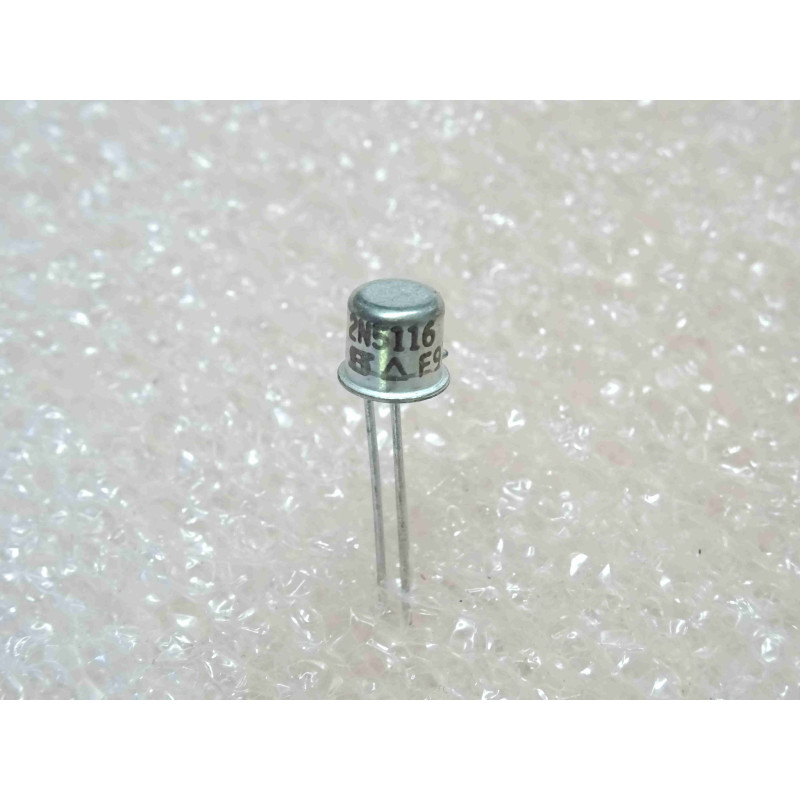 Lot de 2: transistor 2N 5116 ~ 2N5116 P-channel JFET analog switch ~ Ugs(off) 1V to 4V , Id(off) -10pA , t(on) 42 ns ~ TO-18