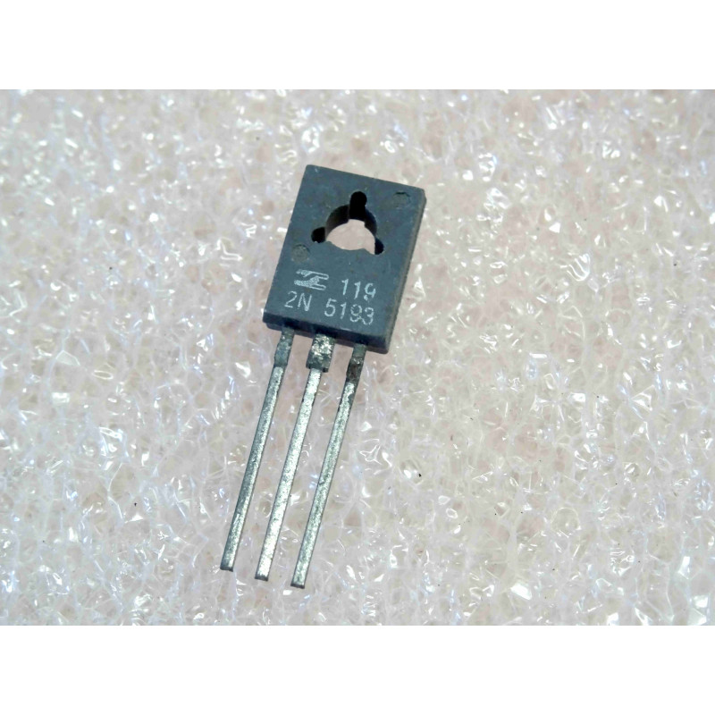 Lot de 2: transistor 2N 5193 ~ 2N5193 power Si PNP (complement NPN 2N5190) ~ Uce0 -40V , Ic -4A , Pd@25°C 40W ~ TO126, SGS ates
