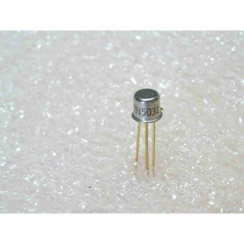 Lot de 2: VHF/UHF transistor 2N 5031 ~ 2N5031 small-signal RF Si NPN ~ Uce0 10V, Ic 20mA, fT1GHz, TO72, pattes dorées, motorola