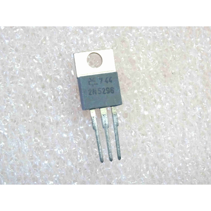 Lot de 2: transistor 2N 5296 ~ 2N5296 power Si NPN ~ Uce0 40V , Ic 4A , Pt@25°C 36W ~ boîtier TO-220C , sescosem