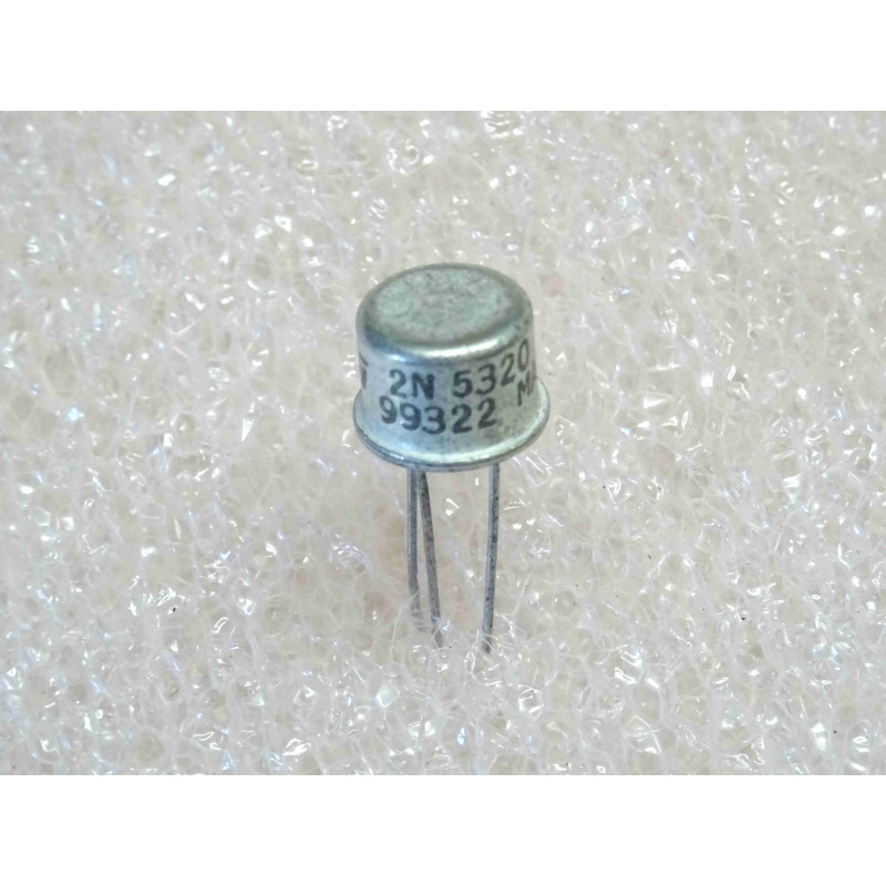Lot de 2: transistor 2N 5320 ~ 2N5320 small signal NPN (complement PNP 2N5322) Uce0 75V , Ic 1.2A , boîtier TO-39 , SGS