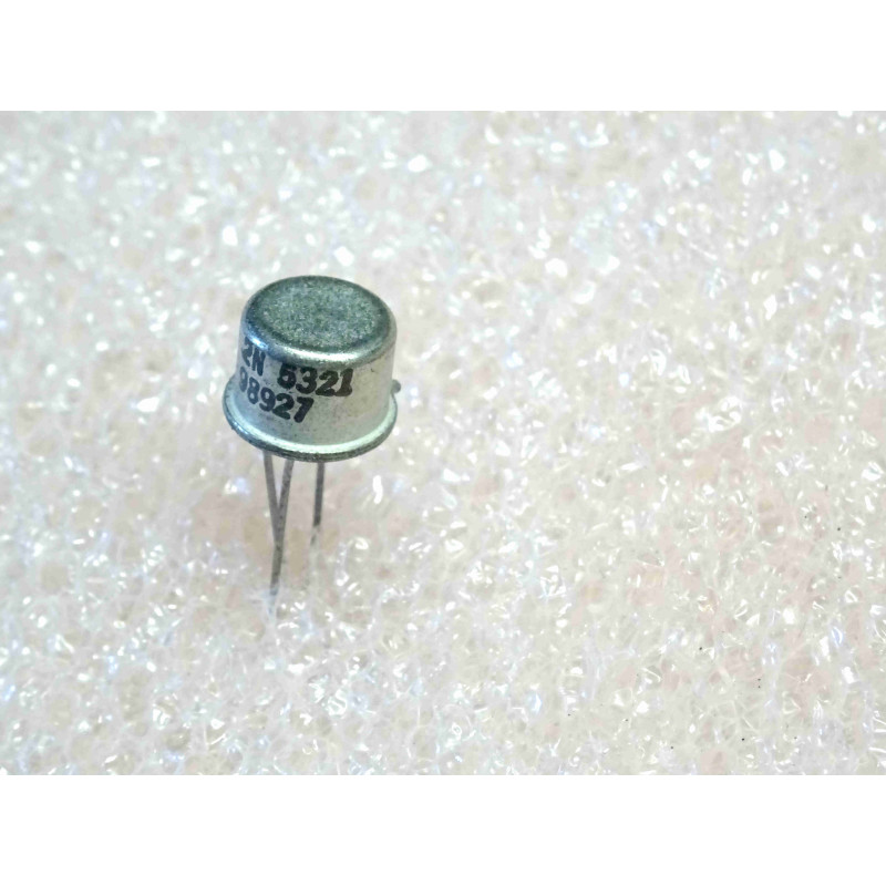 Lot de 2: transistor 2N 5321 ~ 2N5321 small signal NPN (complement PNP 2N5323) Uce0 50V , Ic 1.2A ~ boîtier TO-39 , ST