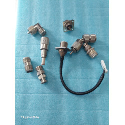 Lot de 9p Cordons et Connecteurs UHF PL259 Mâle Femelle Té Prolongateur