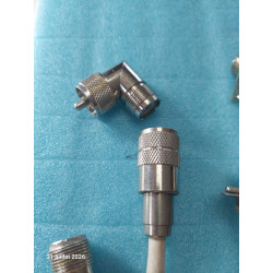 Lot de 9p Cordons et Connecteurs UHF PL259 Mâle Femelle Té Prolongateur