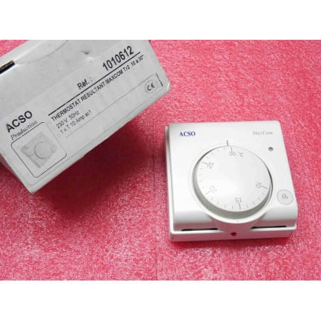 ACSO 1010612 thermostat résultant MaxCom Tr2 10-30°C 230v 50Hz 1T 10Amp ac1 IP20
