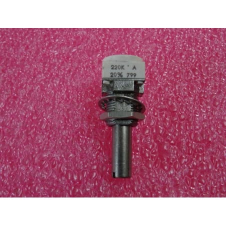 1 POTENTIOMETRE CERMET P11VY 220K ohms LOI:A LIN 1W axe Métal Court 15mm en 6mm