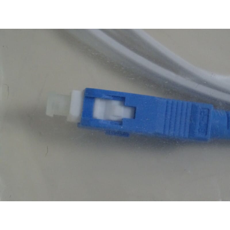 Câble à Fibre Optique SC/APC à SC/UPC OS2 Simplex Blanche